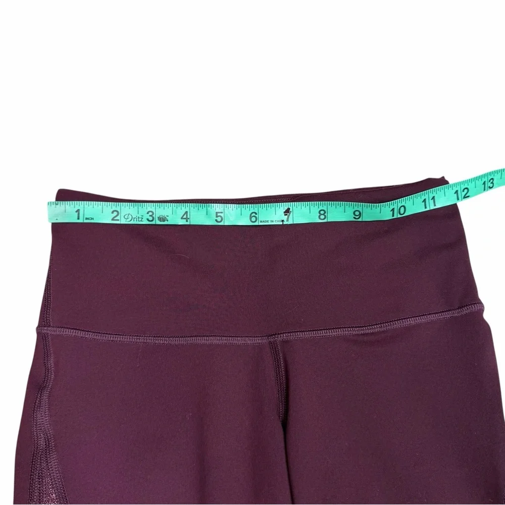 10/$25🦋 Old Navy Active Go Dry Maroon & Gold High Rise Compression Leggings - XS